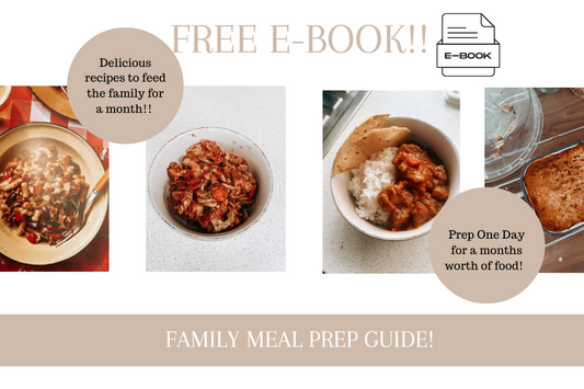 Free e-book with recipes for Family Meal prep