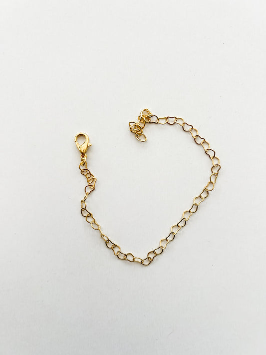 Heart chain bracelet